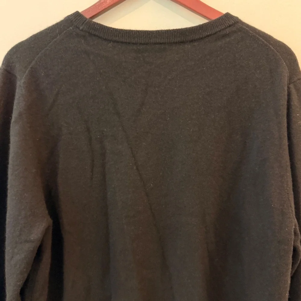 Quince Mongolian Cashmere Crewneck Sweater Breathable Date Travel Black XL NWOT